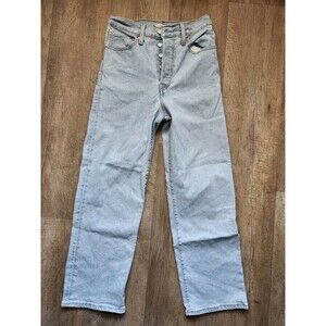 LEVI'S Ribcage Straight Ankle Women's Light Wash Blue Denim Jeans Size 28